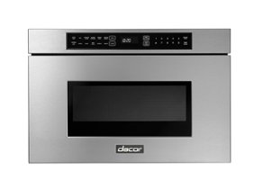 Dacor - 24" 1.2 Cu. Ft. Built-In Microwave Drawer with Multi-Sequence Cooking and Smart Moisture Sensor - Silver Stainless Steel - Front_Zoom