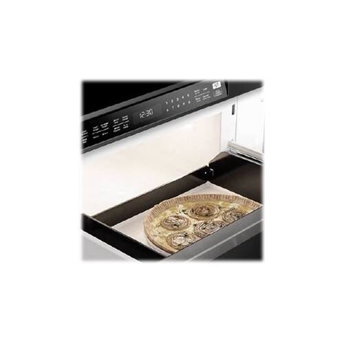 Alt View 11. Dacor - 24" 1.2 Cu. Ft. Built-In Microwave Drawer with Multi-Sequence Cooking and Smart Moisture Sensor - Silver Stainless Steel.