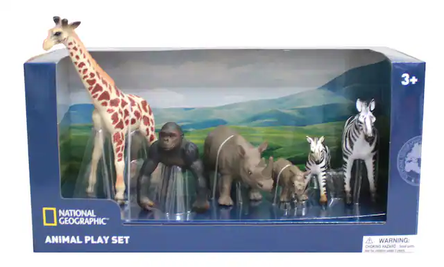 3+
NATIONAL GEOGRAPHIC
ANIMAL PLAY SET
WARNING: CHOKING HAZARD - Small parts. Not for children under 3 years.