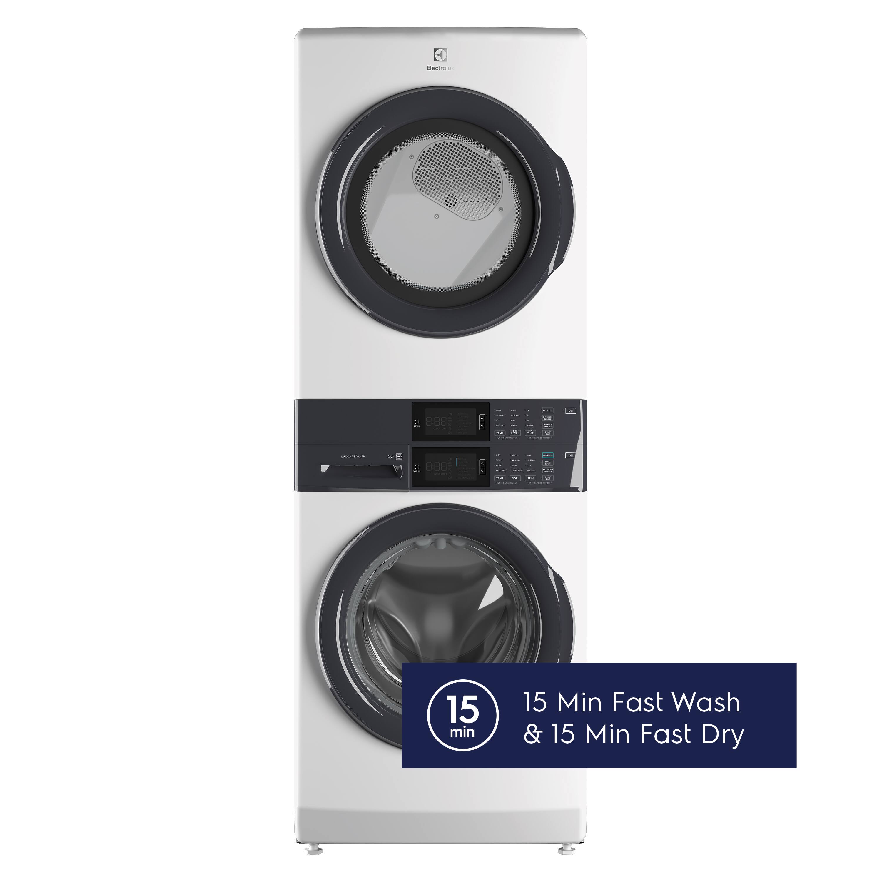 "15 min Fast Wash & 15 Min Fast Dry"