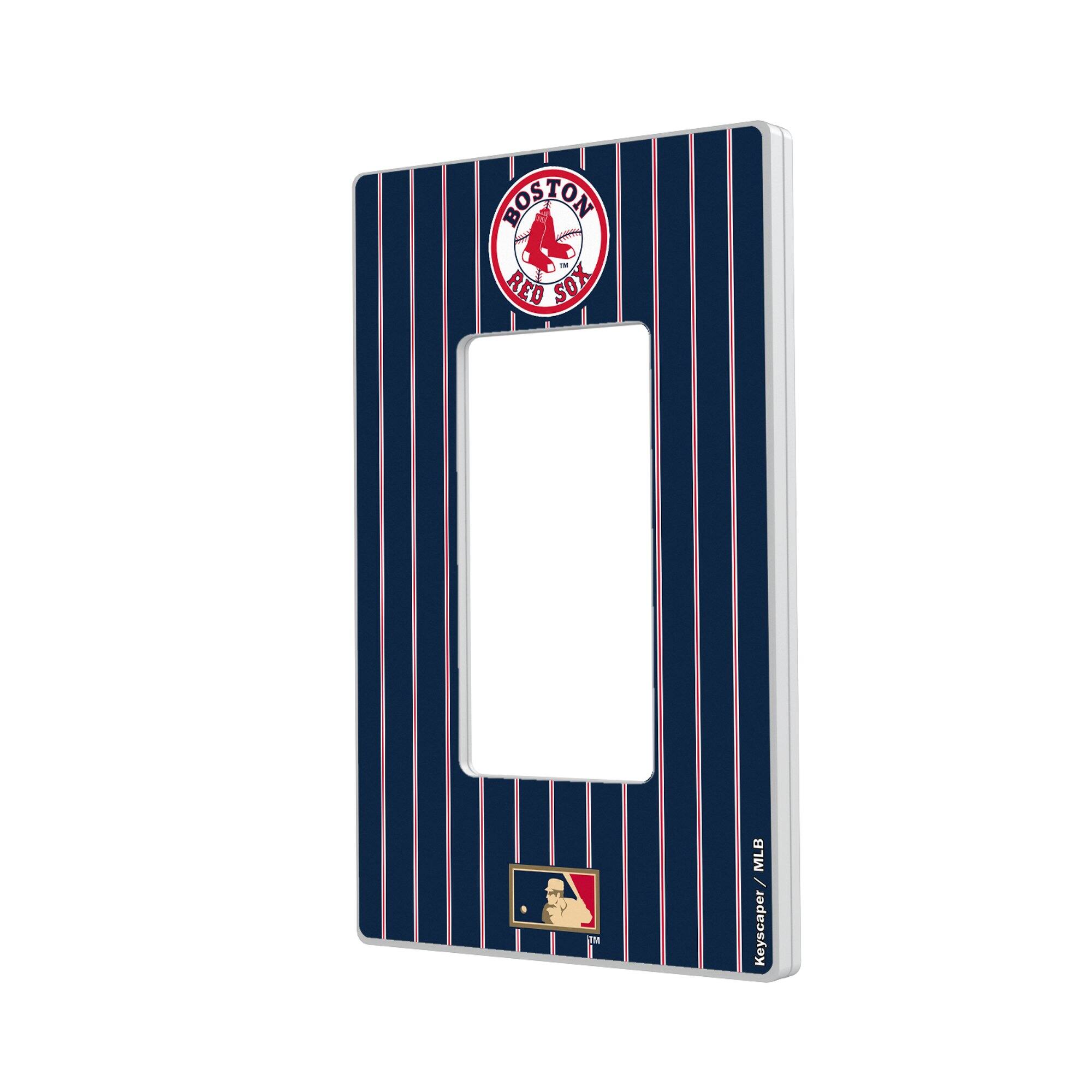 Keyscaper - 1976-2008 Cooperstown Pinstripe Single Rocker Light Switch Plate - Multicolor