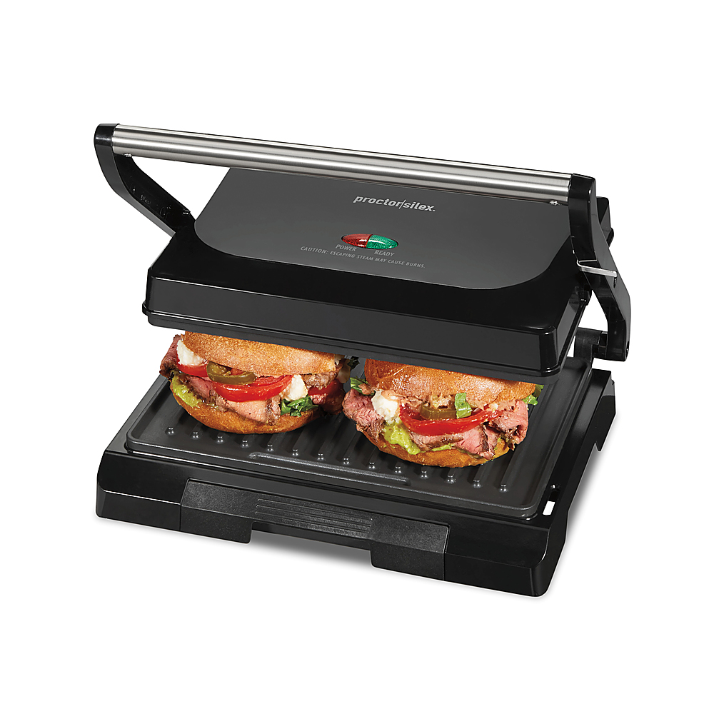 Best Buy: Proctor Silex Panini Press and Compact Grill Black 25440PS