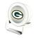 Front. Keyscaper - Green Bay Packers Linen Print Nightlight Charger & Bluetooth Speaker - White.