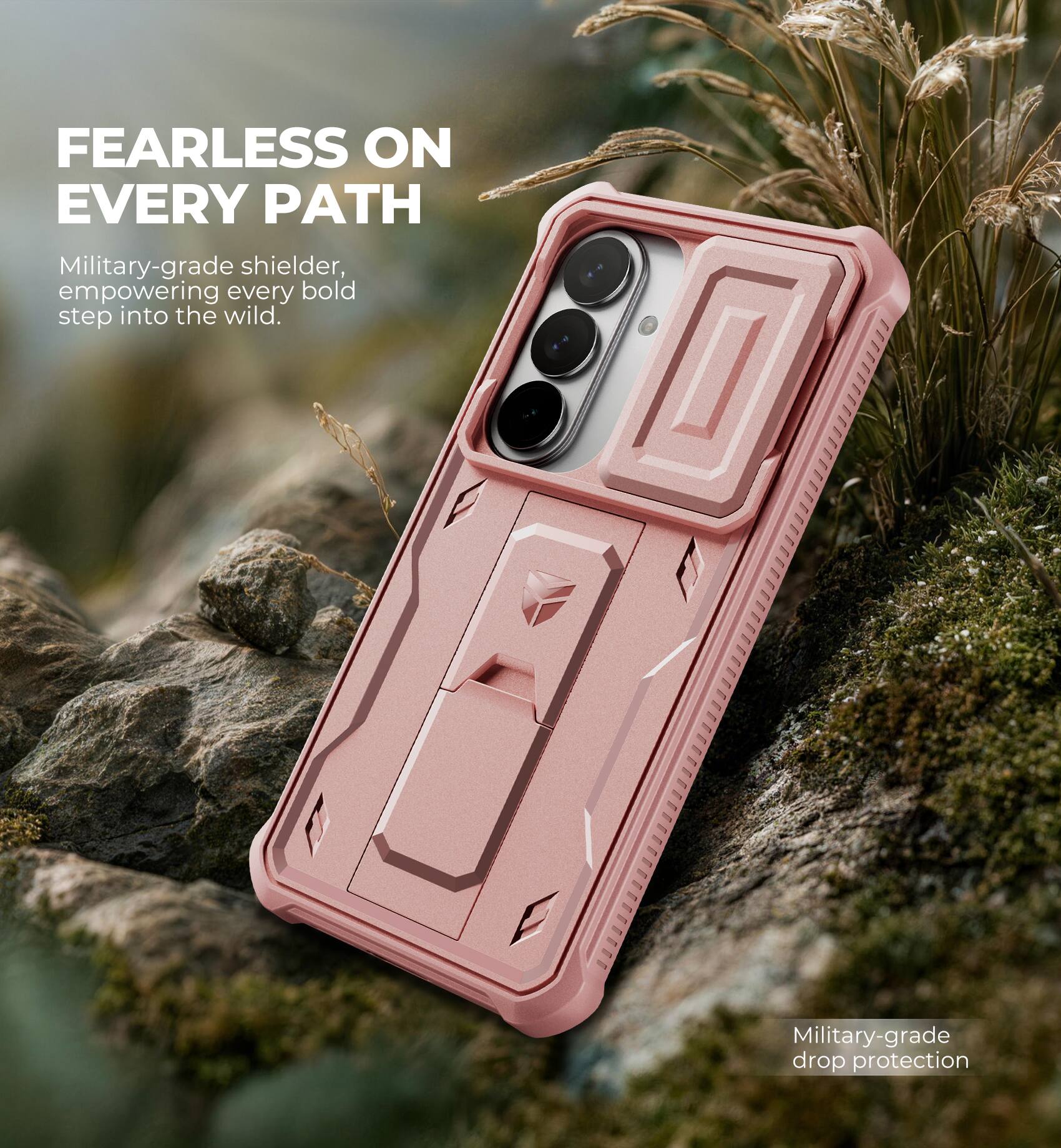 FEARLESS ON EVERY PATH

Military-grade shielder, empowering every bold step into the wild.

Military-grade drop protection