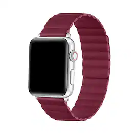 Posh Tech - Magnetic Silicone Band for Apple Watch - Cherry Lacquer