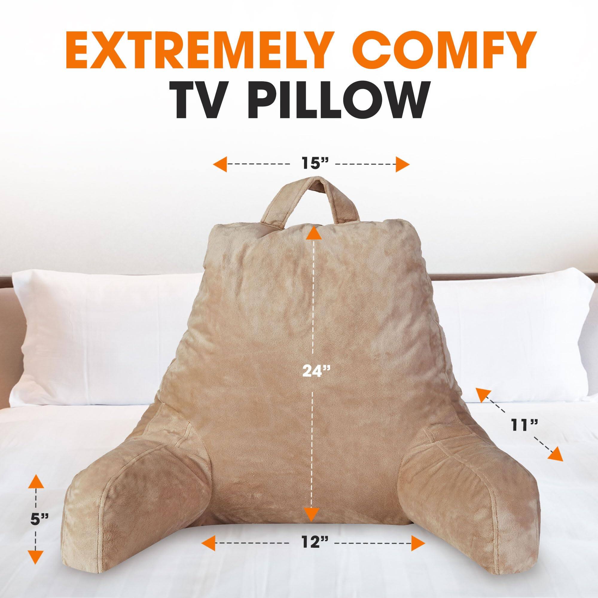 EXTREMELY COMFY TV PILLOW

15"  
24"  
11"  
5"  
12"