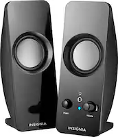 Insignia™ - Speakers - Black - Front_Zoom