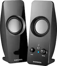 Front. Insignia™ - Speakers - Black.
