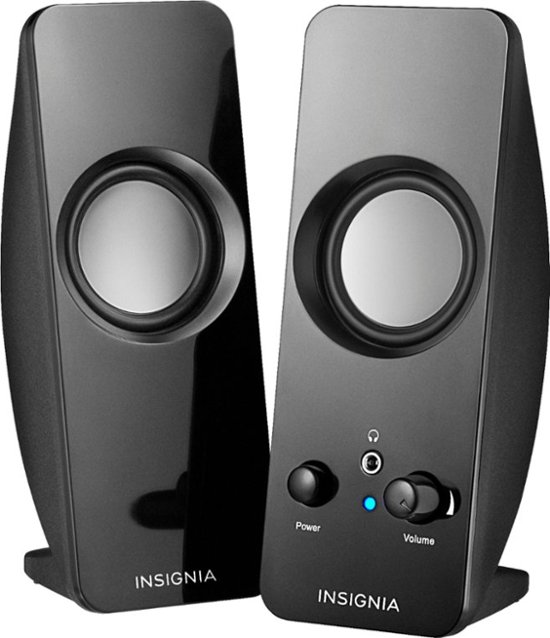 Front Zoom. Insignia™ - Speakers - Black.