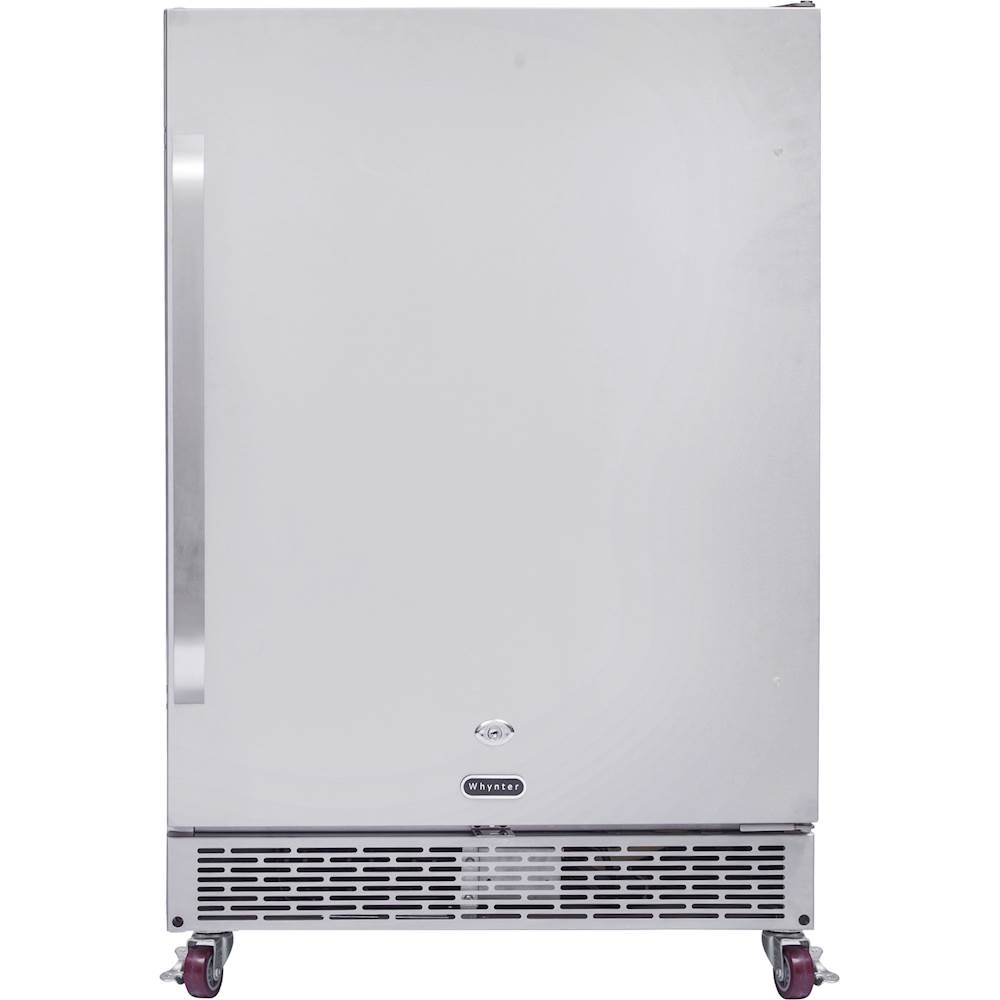 Angle View: Whynter - 175-Can Beverage Cooler - Stainless Steel