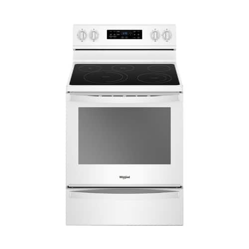 Whirlpool - 6.4 Cu. Ft. Self-Cleaning Freestanding Electric Convection Range - White