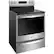 Angle. Whirlpool - 6.4 Cu. Ft. Self-Cleaning Freestanding Electric Convection Range - Stainless Steel.