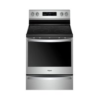 Whirlpool - 6.4 Cu. Ft. Self-Cleaning Freestanding Electric Convection Range - Stainless steel - Front_Zoom