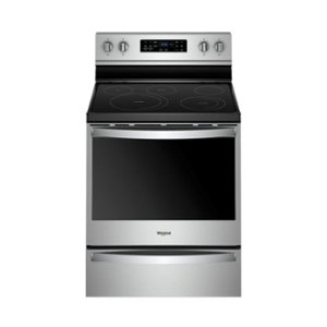 Whirlpool - 6.4 Cu. Ft. Self-Cleaning Freestanding Electric Convection Range - Stainless steel