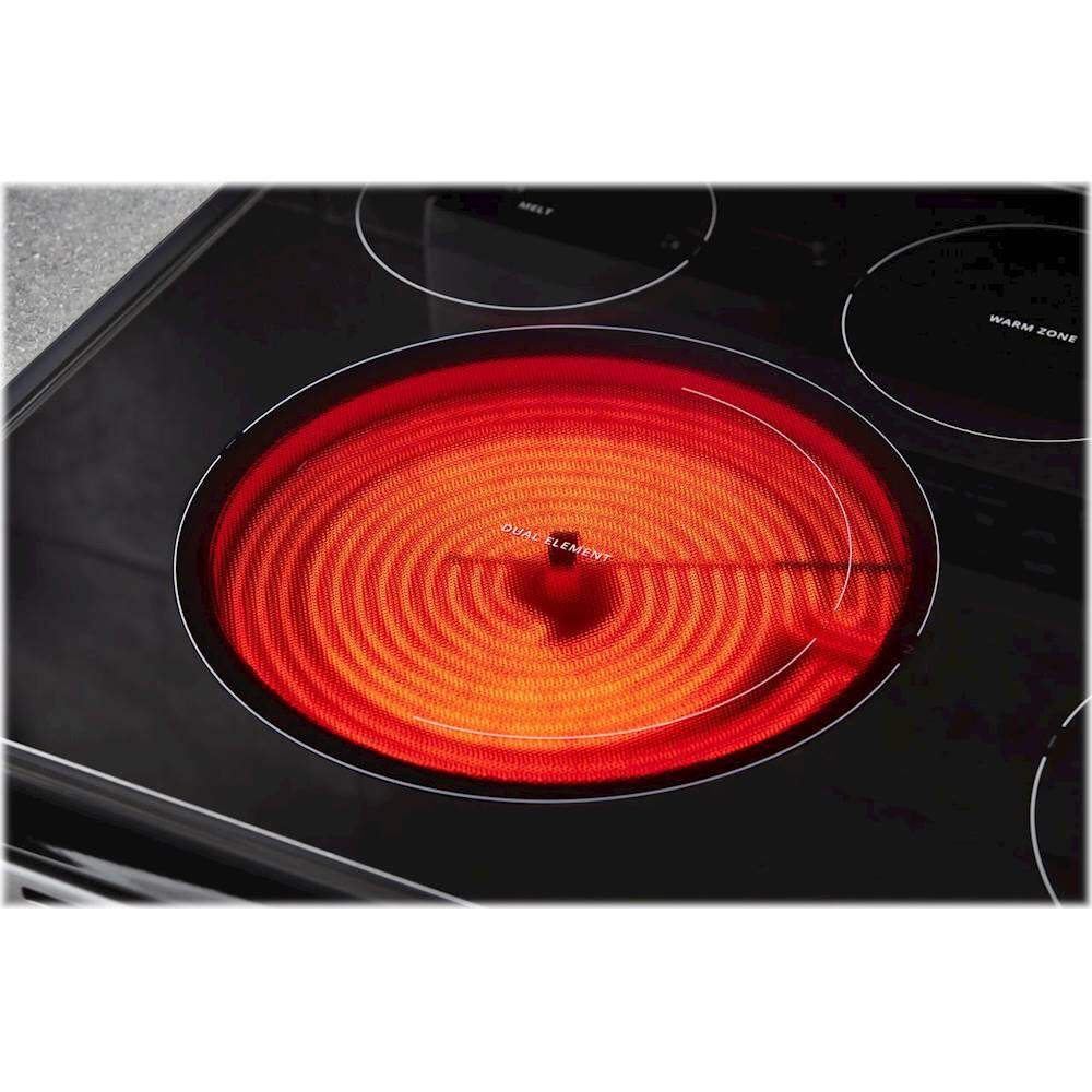 Alt View 18. Whirlpool - 6.4 Cu. Ft. Self-Cleaning Freestanding Electric Convection Range - Stainless Steel.