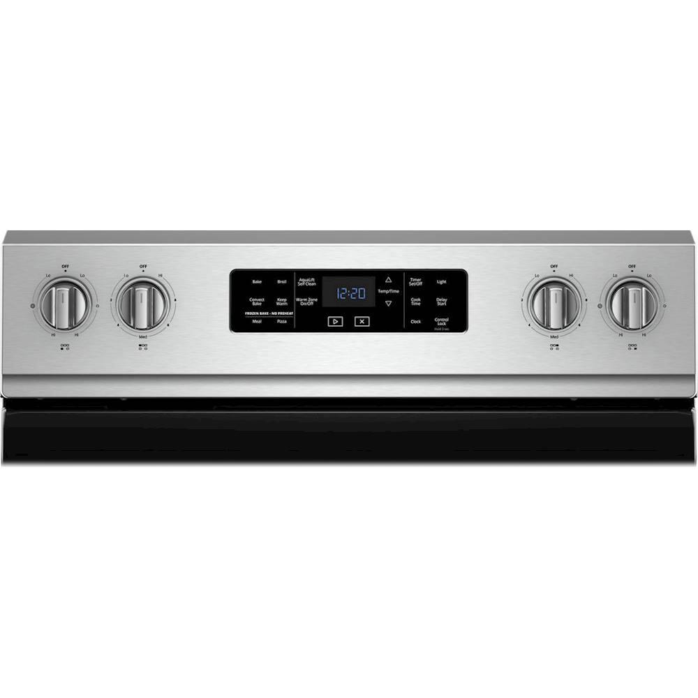 Alt View 1. Whirlpool - 6.4 Cu. Ft. Self-Cleaning Freestanding Electric Convection Range - Stainless Steel.