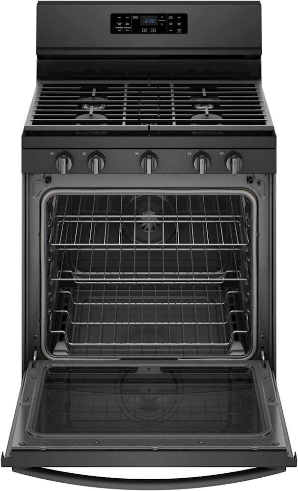 Alt View 11. Whirlpool - 5.8 Cu. Ft. Self-Cleaning Freestanding Gas Convection Range - Stainless Steel.