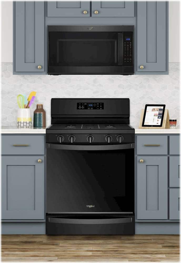 Alt View 16. Whirlpool - 5.8 Cu. Ft. Self-Cleaning Freestanding Gas Convection Range - Stainless Steel.