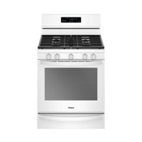 Whirlpool - 5.8 Cu. Ft. Self-Cleaning Freestanding Gas Convection Range - White - Front_Zoom