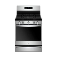 Whirlpool - 5.8 Cu. Ft. Self-Cleaning Freestanding Gas Convection Range - Stainless steel - Front_Zoom