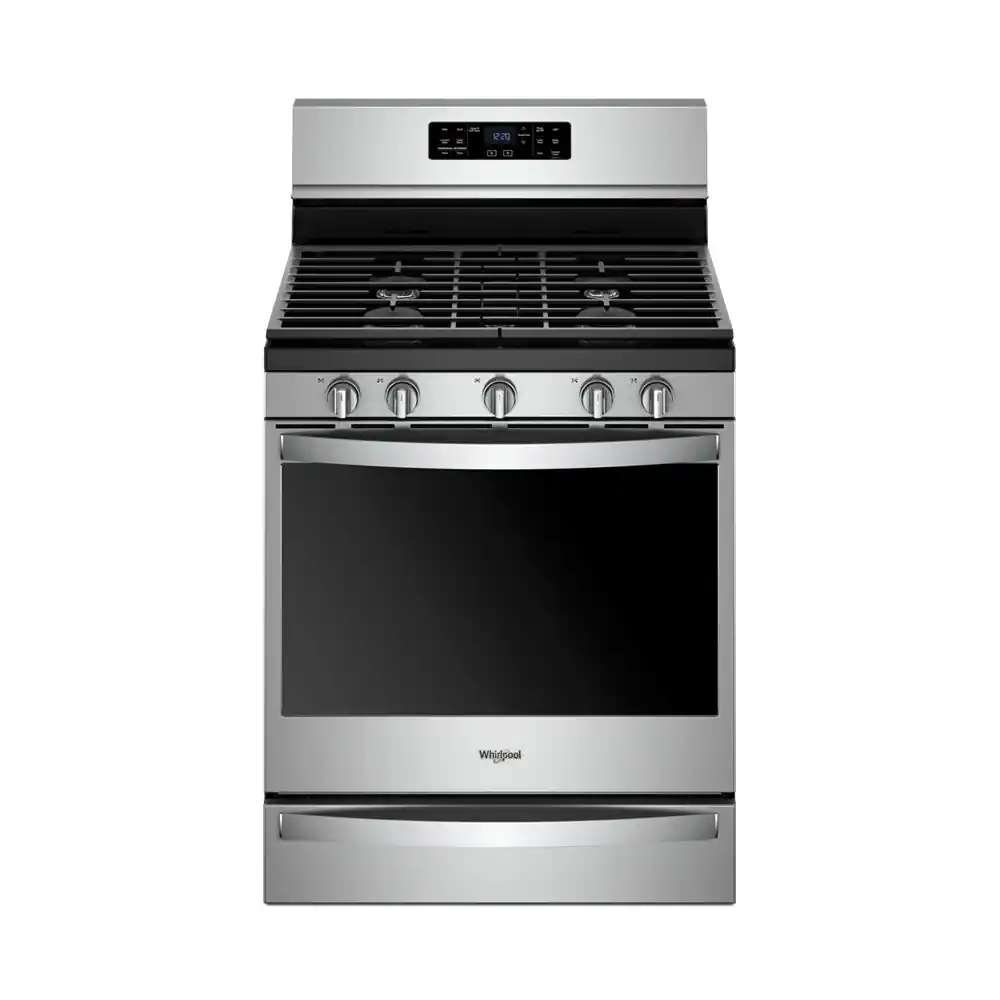 Whirlpool - 5.8 Cu. Ft. Self-Cleaning Freestanding Gas Convection Range - Stainless Steel