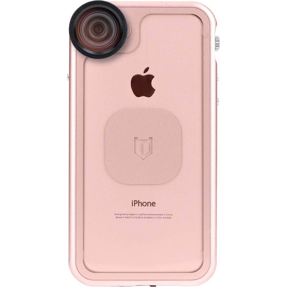 Alt View 12. Hitcase - Shield Link Protective Water-resistant Case for Apple® iPhone® 7 and 8 - Rose Gold.