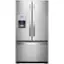 Front. Whirlpool - 19.7 Cu. Ft. French Door Counter-Depth Refrigerator - Stainless Steel.