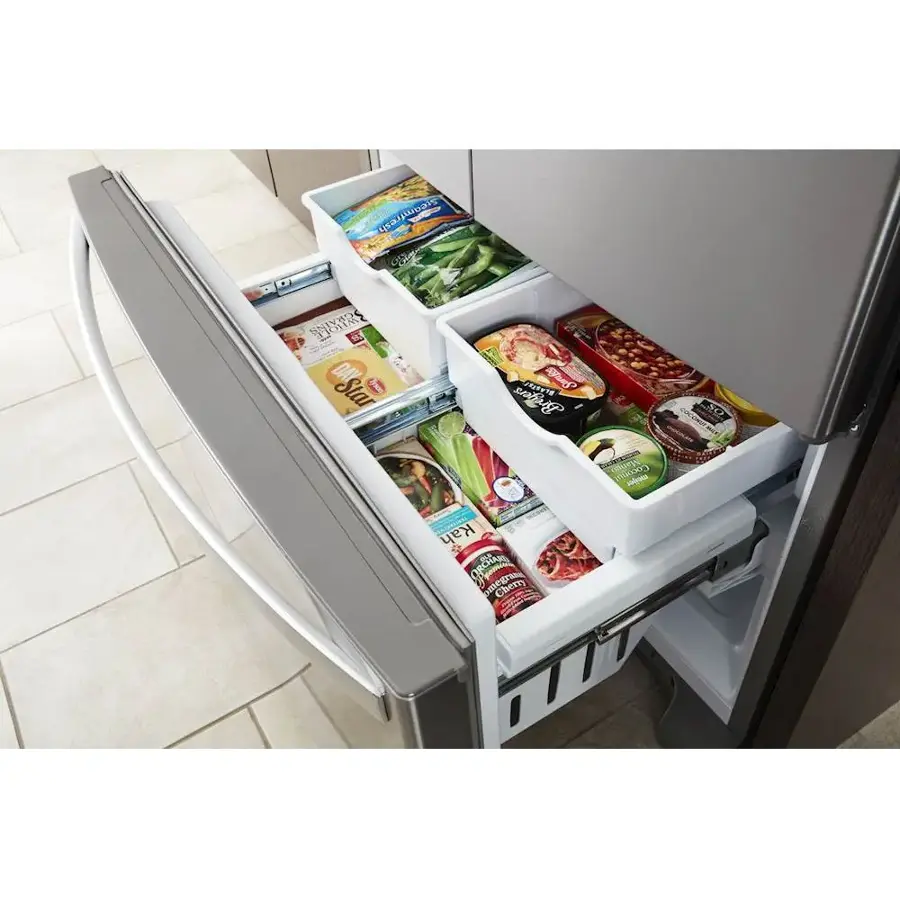 Alt View 13. Whirlpool - 19.7 Cu. Ft. French Door Counter-Depth Refrigerator - Stainless Steel.