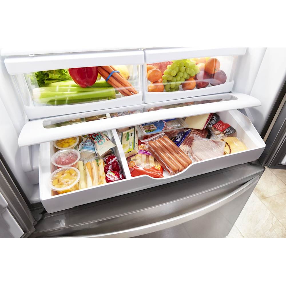 Best Buy: Whirlpool 19.7 Cu. Ft. French Door Counter-Depth Refrigerator ...