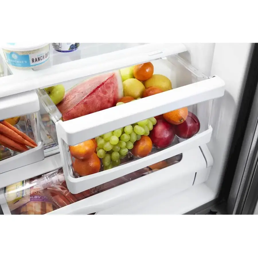 Alt View 16. Whirlpool - 19.7 Cu. Ft. French Door Counter-Depth Refrigerator - Stainless Steel.