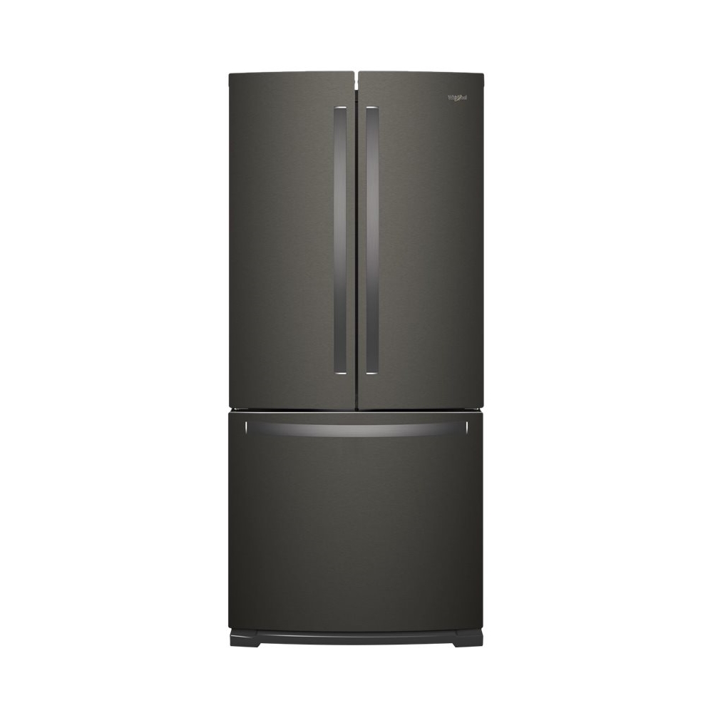 Whirlpool - 19.7 Cu. Ft. French Door Refrigerator - Fingerprint Resistant Black Stainless