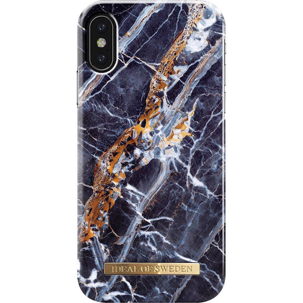 Front. iDeal of Sweden - Fashion Case for Apple® iPhone® X and XS - Midnight Blue Marble.