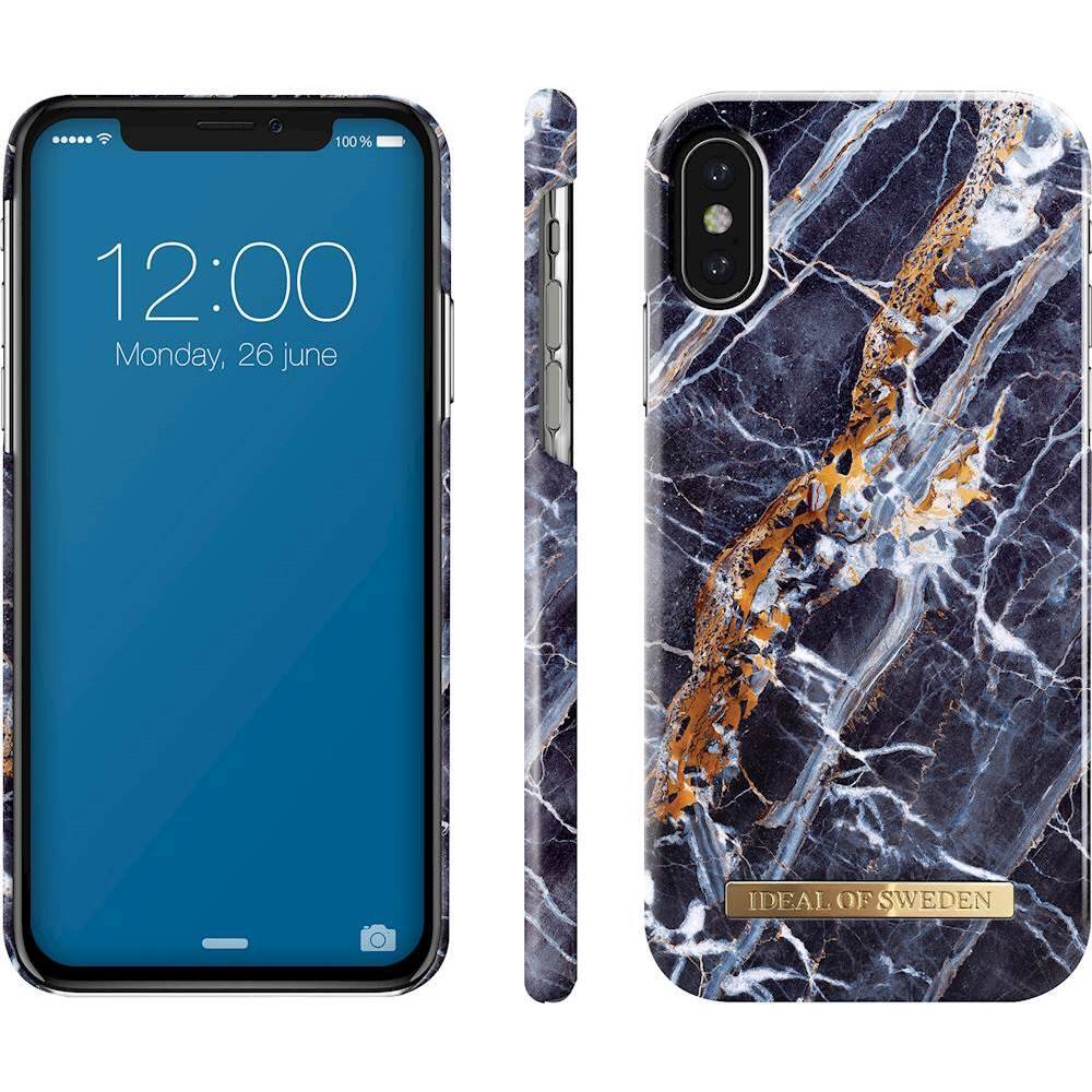 Alt View 11. iDeal of Sweden - Fashion Case for Apple® iPhone® X and XS - Midnight Blue Marble.