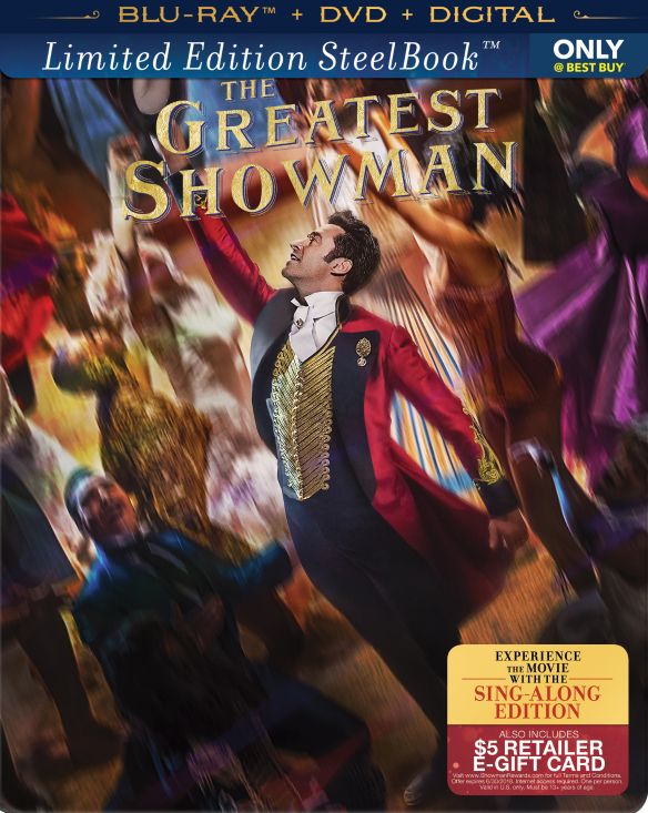  The Greatest Showman [SteelBook] [Includes Digital Copy] [Blu-ray/DVD] [Only @ Best Buy] [2017]