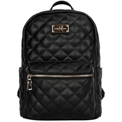 Front. Sandy Lisa - St. Tropez Laptop Backpack - Black.