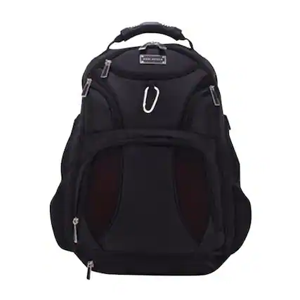 Front. ECO STYLE - Laptop Backpack - Black.