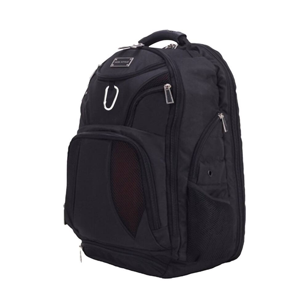 バッグ BLACK ECO STYLE Laptop Backpack Black EJSS-BP16-CF - Best Buy