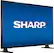 Angle. Sharp - 43" Class - LED - 1080p - Smart - HDTV Roku TV - Black.