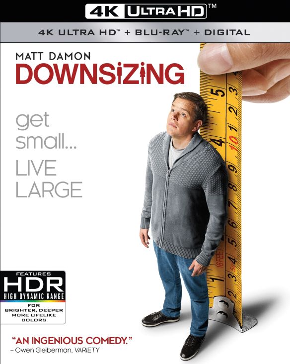  Downsizing [Includes Digital Copy] [4K Ultra HD Blu-ray/Blu-ray] [2017]