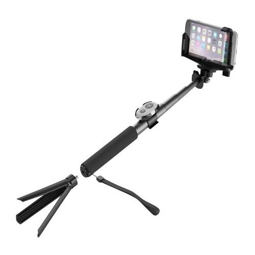 Angle. Cygnett - Mini Tripod / Selfie Stick - Black.