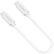 Front. Cygnett - 3.9" USB Type C-to-USB Type C Charge-and-Sync Cable - White.