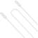 Front. Cygnett - 3.3' USB Type C-to-USB Type C Charge-and-Sync Cable - White.