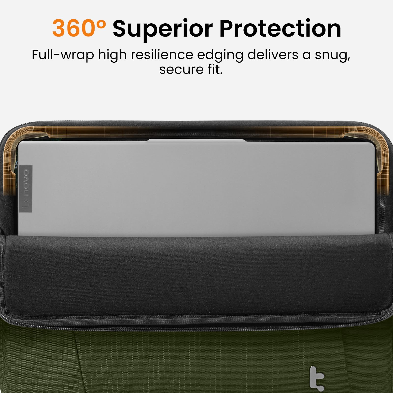 360° Superior Protection  
Full-wrap high resilience edging delivers a snug, secure fit.