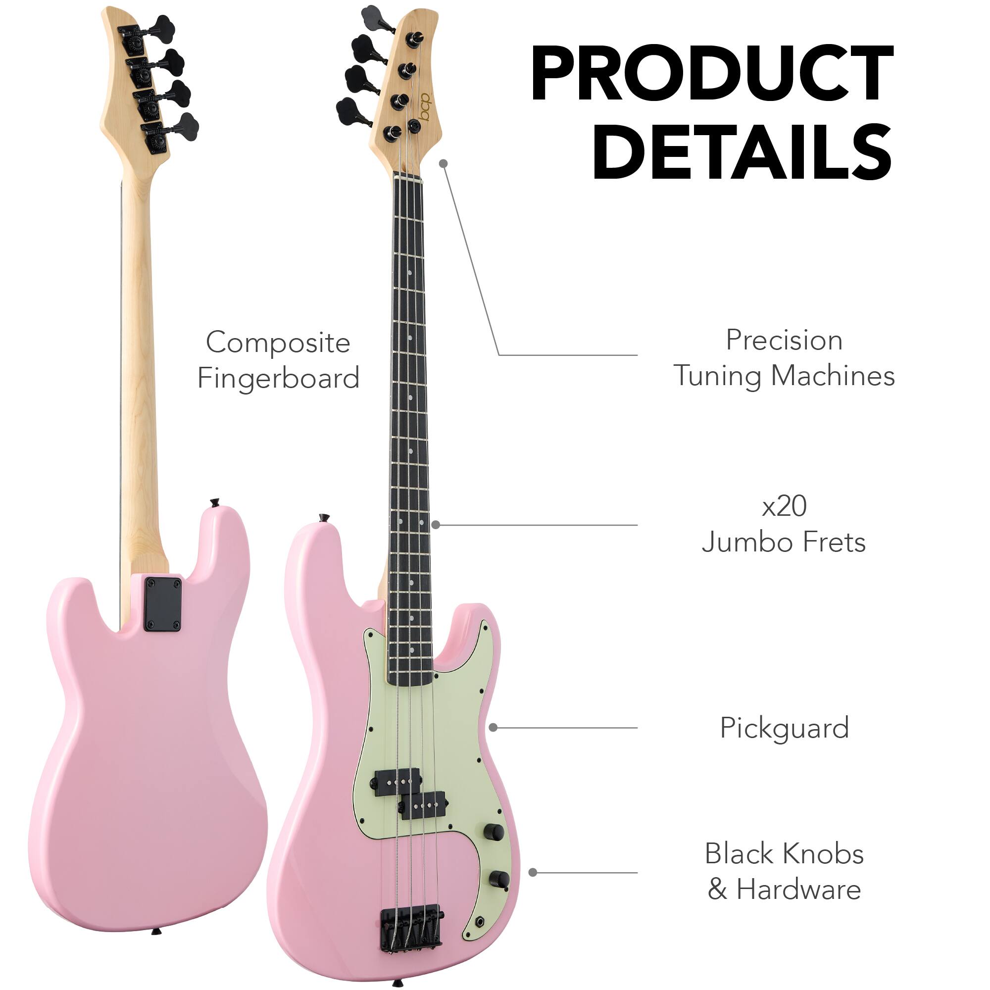 PRODUCT DETAILS

- Composite Fingerboard
- Precision Tuning Machines
- x20 Jumbo Frets
- Pickguard
- Black Knobs & Hardware