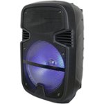Front Zoom. QFX - 12" 2600W 2-Way PA Speaker - Black.