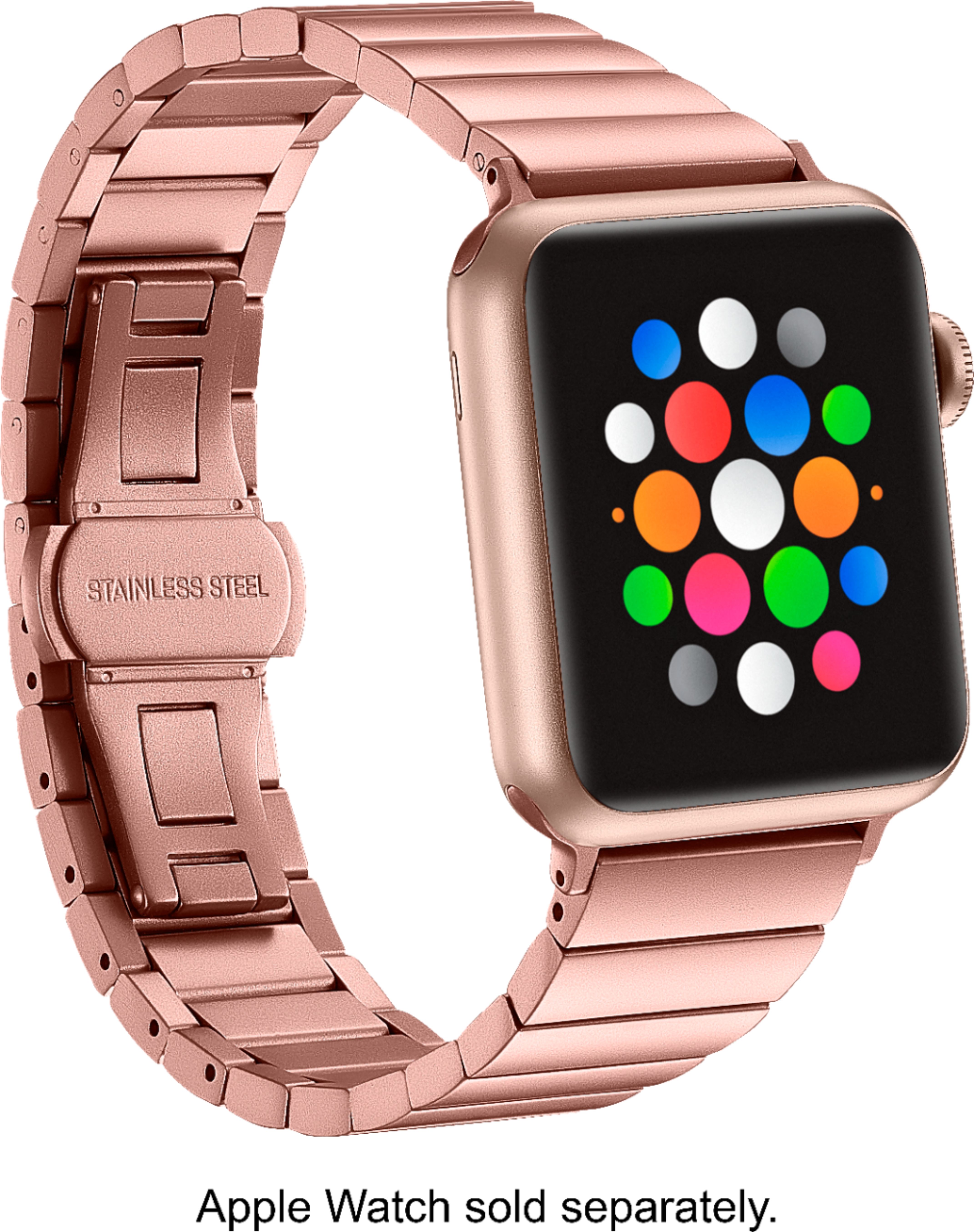 Dokument heldig Matematisk Platinum™ Stainless Steel Link Band for Apple Watch™ 38mm, 40mm, 41mm and Apple  Watch™ Series 8 41mm Rose Gold PT-AWB38GLB3 - Best Buy