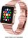 Left. Platinum™ - Stainless Steel Link Band for Apple Watch 38mm, 40mm, 41mm and Apple Watch Series 1-9 - Rose Gold.
