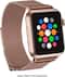 Platinum™ - Magnetic Stainless Steel Mesh Band for Apple Watch 38mm, 40mm, 41mm and Apple Watch Series 1-9 - Rose Gold-Angle_Standard 