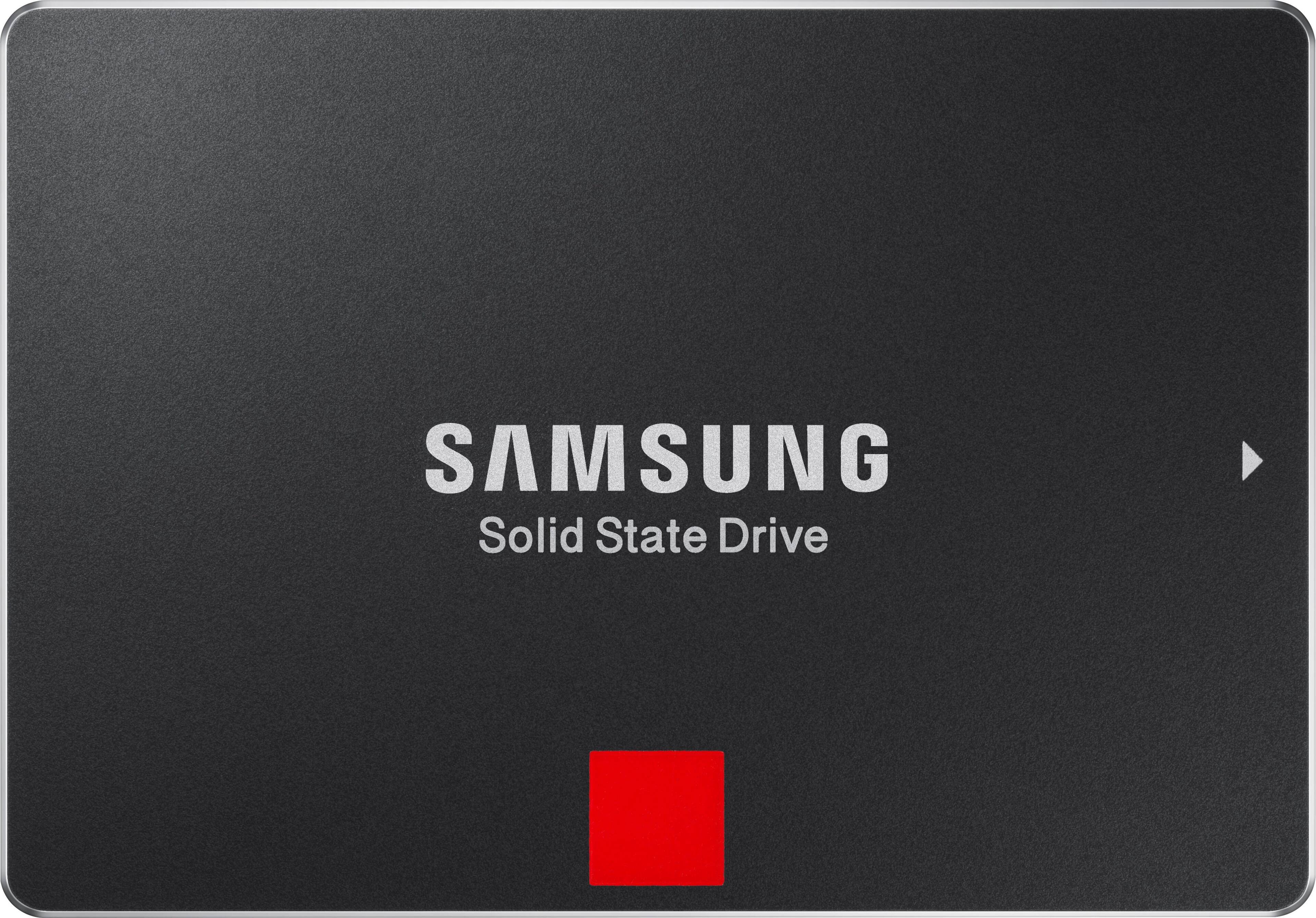 Front. Samsung - 860 PRO 256GB Internal SATA Solid State Drive - Black.