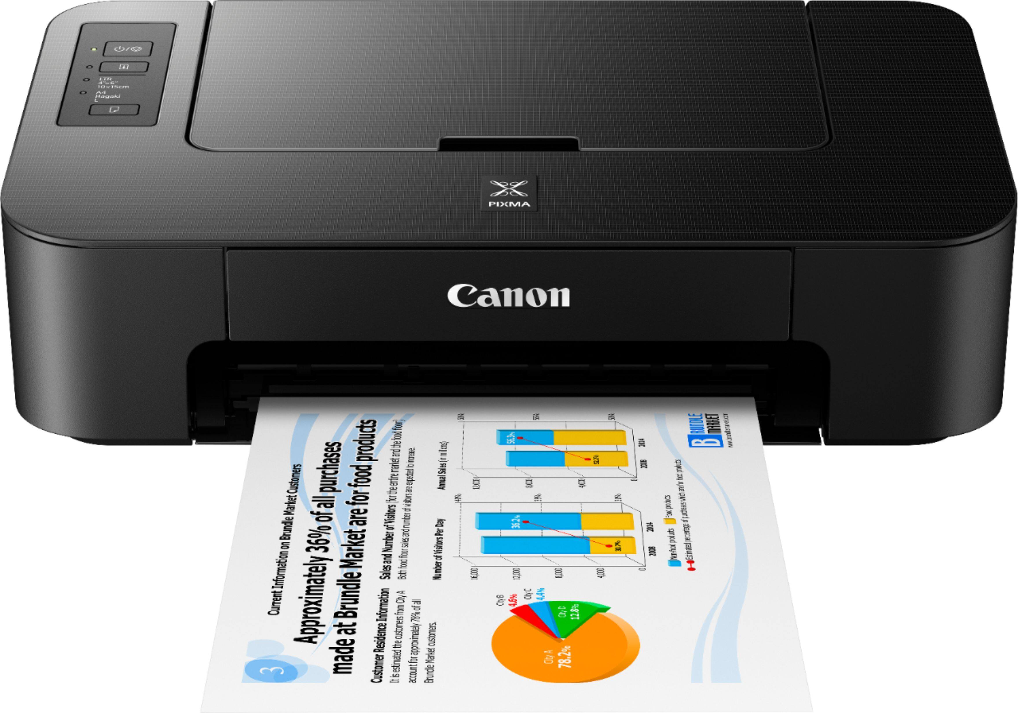 Aazon.co: Canon TS202 Inkjet Photo Printer, Black (USB Required, Not Included